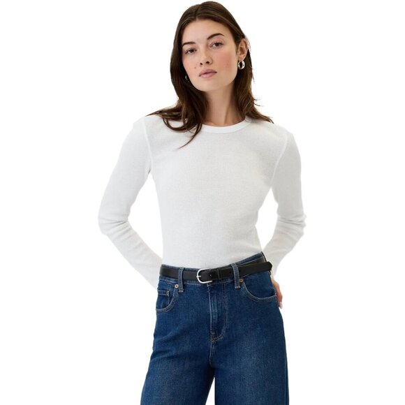 GAP Tops - Womens Long Sleeve Waffle Knit T-Shirt